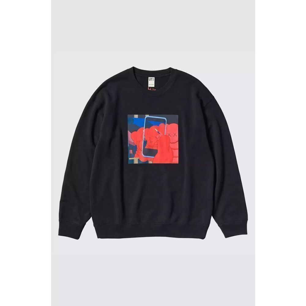 KAWS + WARHOL x UNIQLO UT Collaboration Black Hoodie Sweatshirt, Size XL, NWT